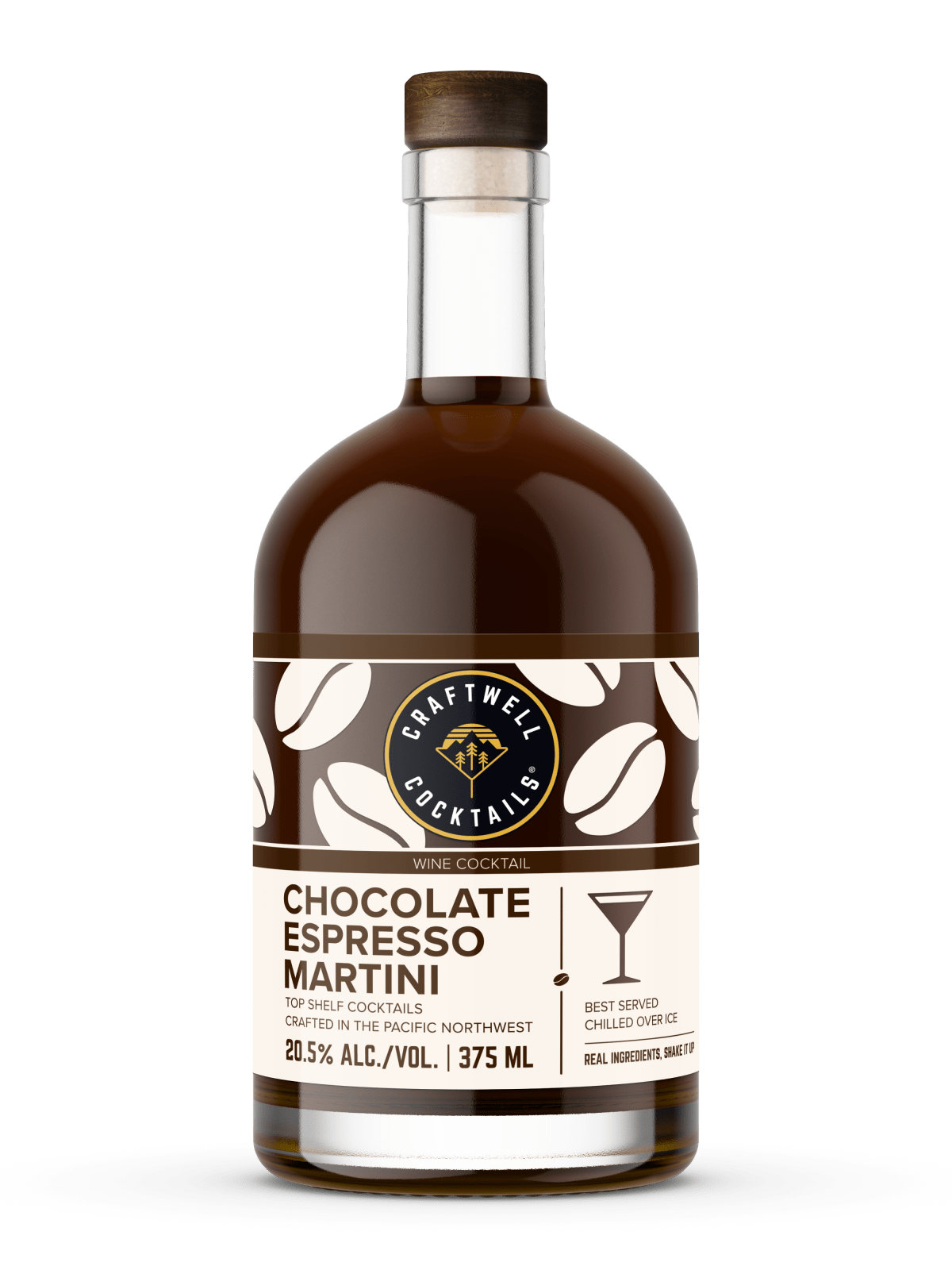 375ml Bottle - Craftwell Top Shelf - Chocolate Espresso Martini