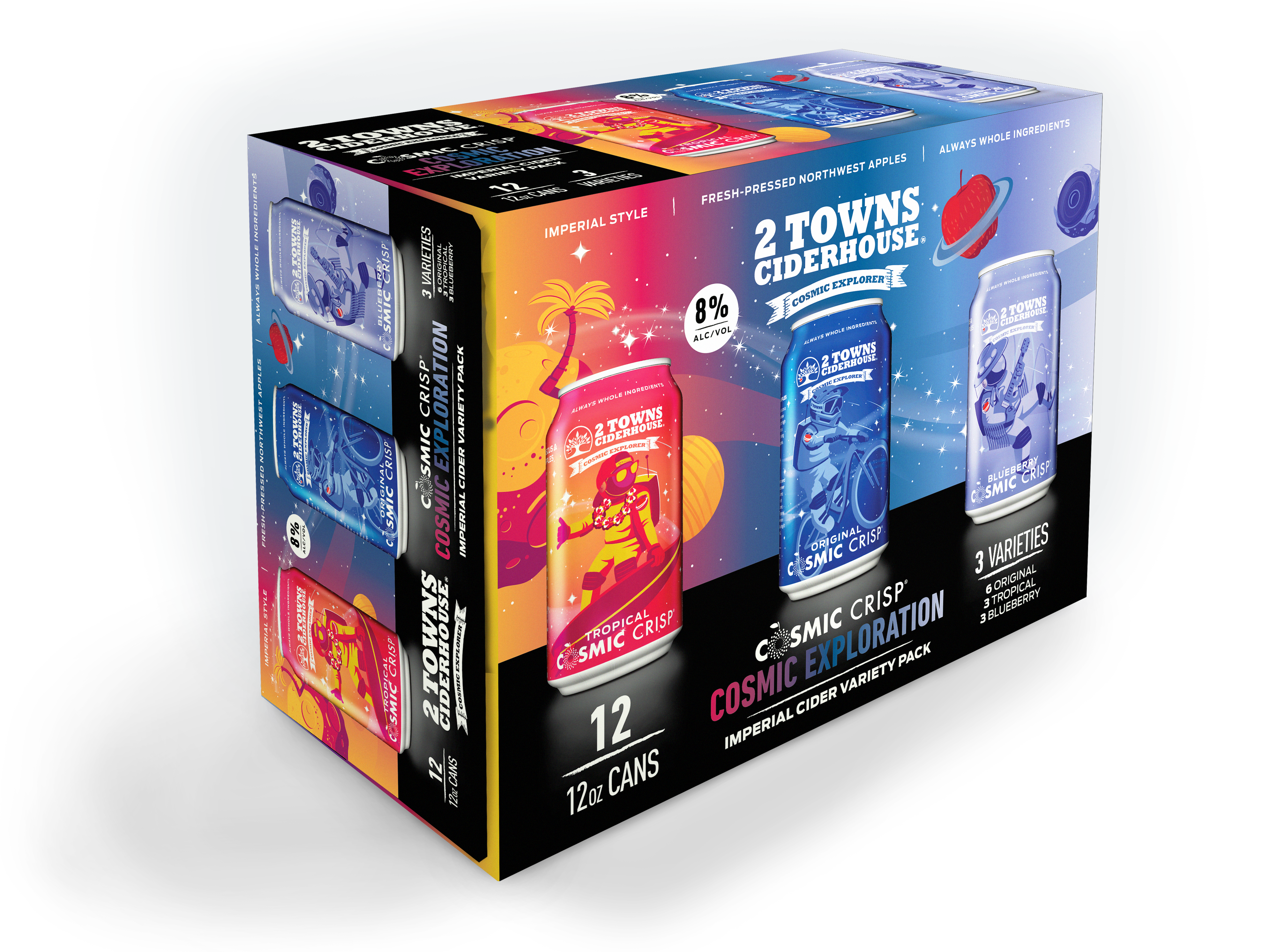 Can 12-Pack - Cosmic Explorer Variety Pack – 2 Towns Ciderhouse