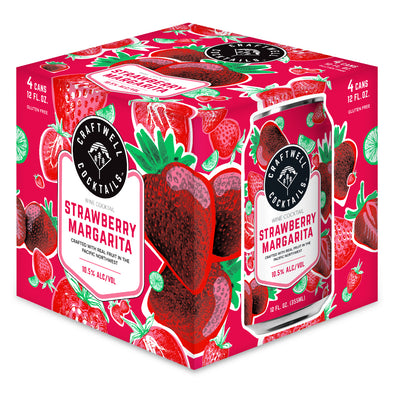 Can 4-Pack - Craftwell - Strawberry Margarita